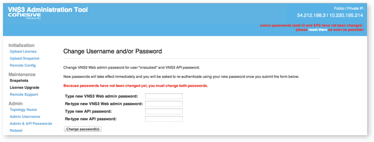 Log Into the 3.5 Controller